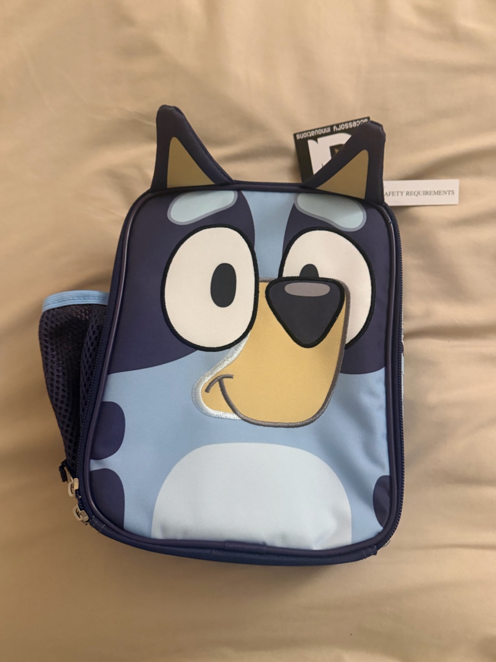 Disney Bluey Cartoon Character Lunchbox - Navy and Light Blue